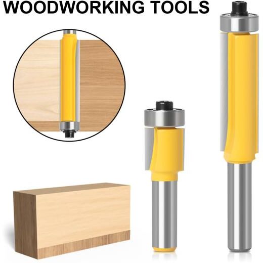 Power Tool Durable Template Router Bit Practical 8mm Guide Woodworking Milling Cutter Tool