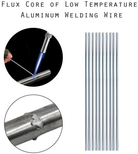 Power Tool 10/20/30/50Pcs 1.6mm 2mm 2.5mm 3.2mm Aluminum Welding Wire Low Temperature Easy to Use Accessories Practical Straight Welding Wire Factory