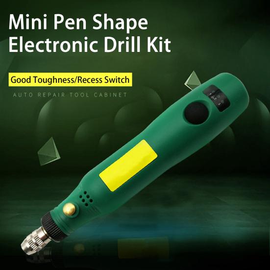 Power Tool 1 Set Electric Mill Hand-held USB Charging 3 Gears Pen Shape Mini Jade Beeswax Engraver Kit Workshop