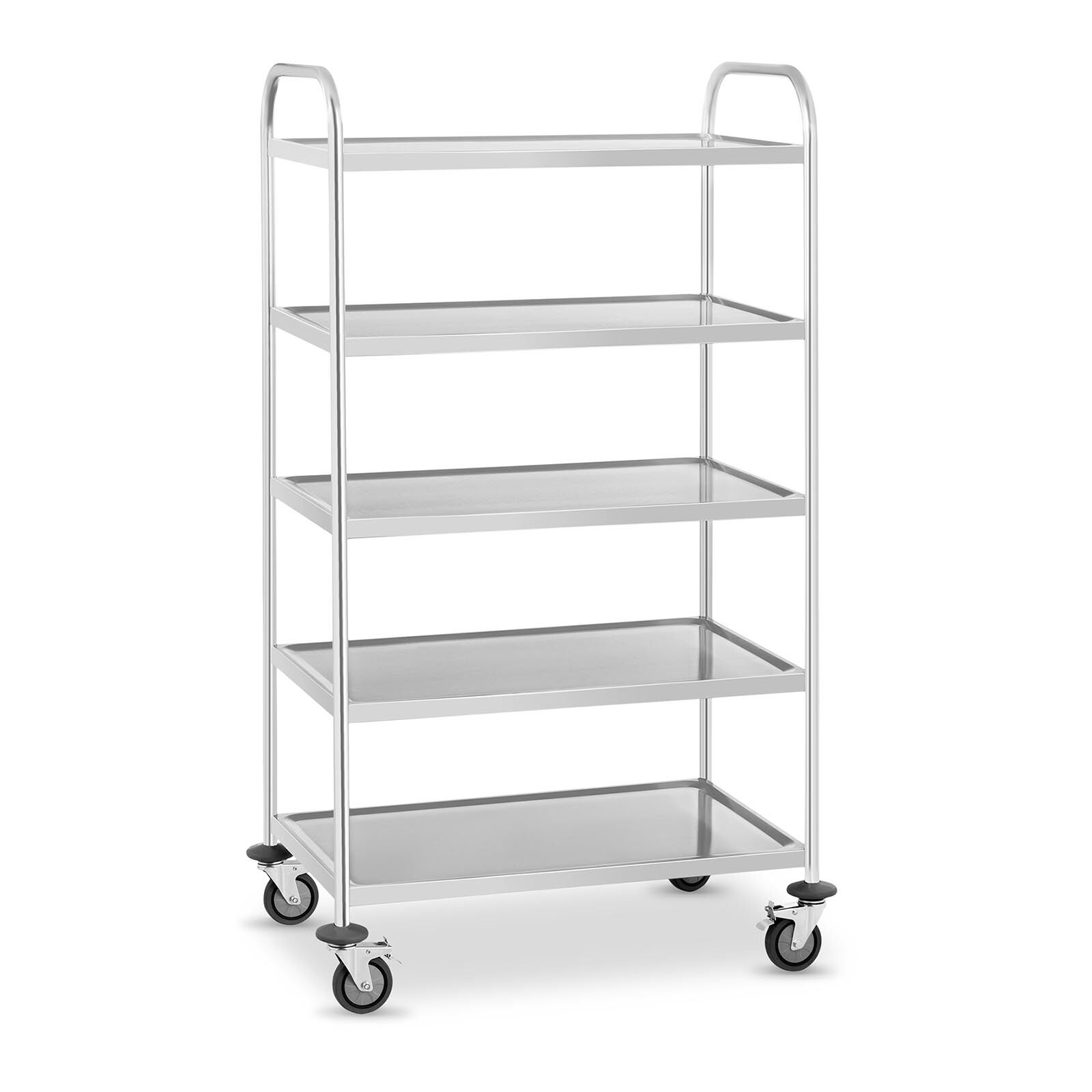 Royal Catering Stainless Steel Serving Trolley - 5 Shelves - Up To 250 kg RCSW-5.1