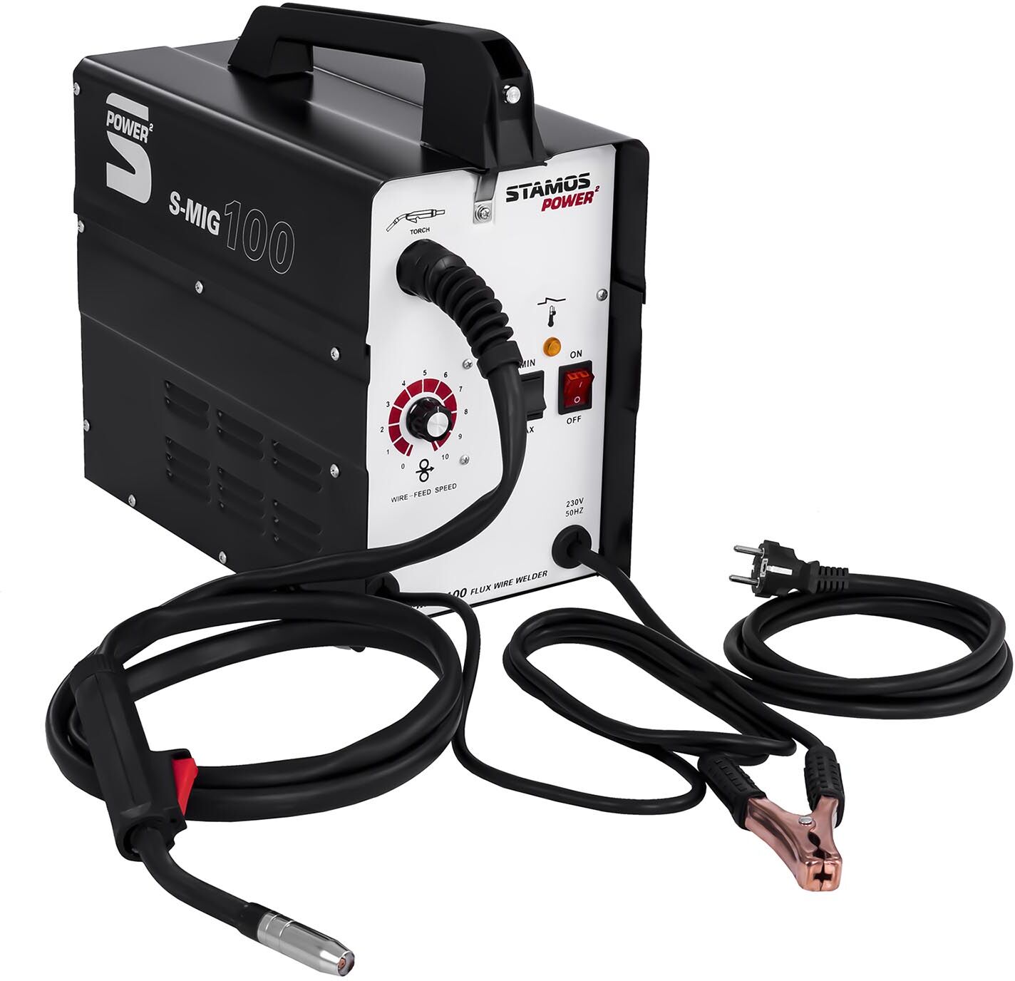 Stamos Power ² Gasless MIG/MAG Welder - 90 A S-MIG 100