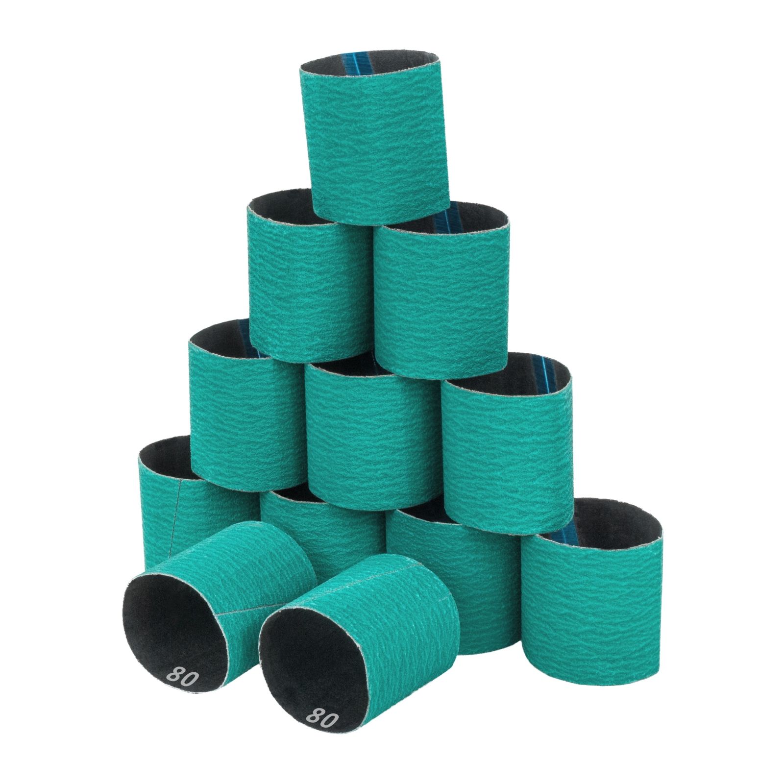 MSW Set of 12 Sanding Belts - 80 graining MSW-SLEEVES-80