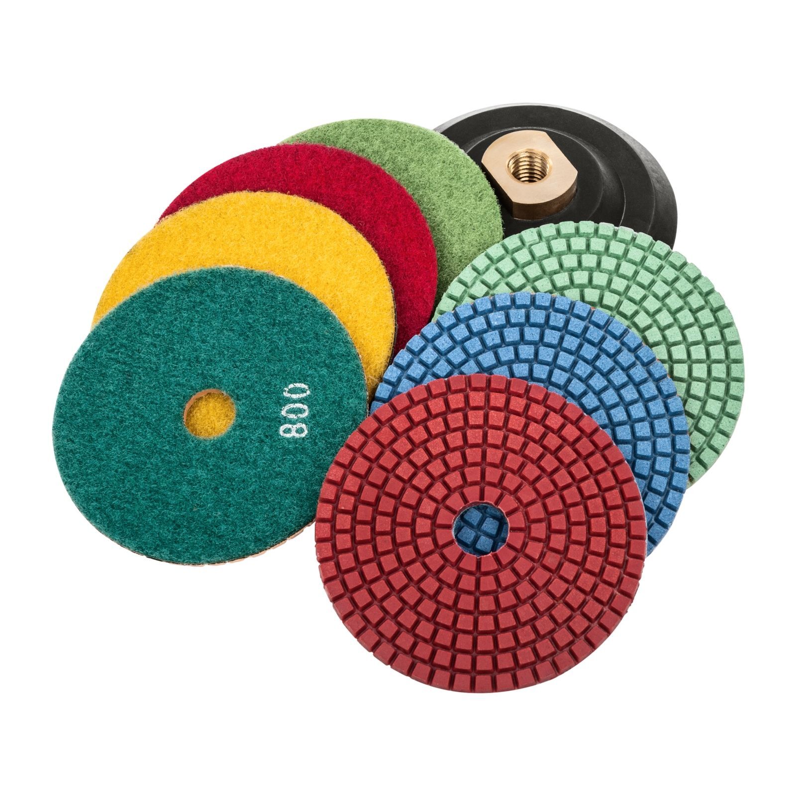 MSW Set of 7 Polishing Pads - up to 3.000 graining MSW-PADS-900