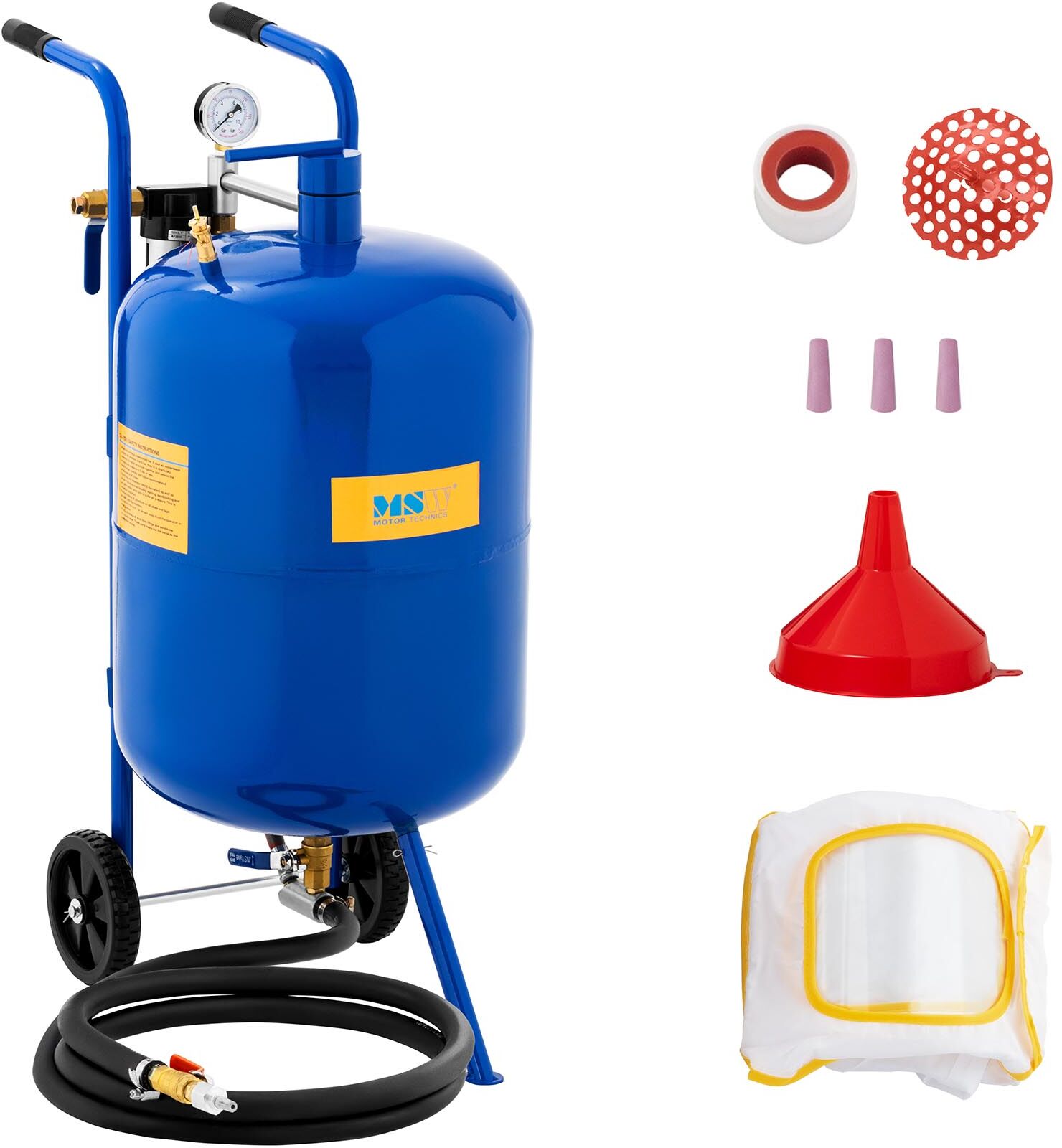 MSW Portable Sandblaster - 76 l - 9 bar MSW-MS76A