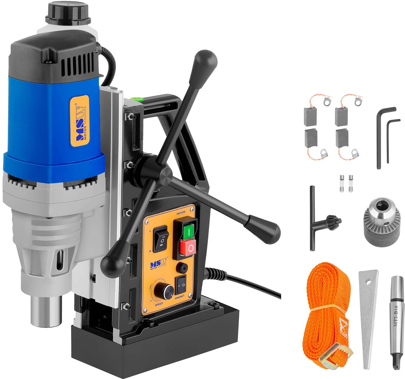 MSW Magnetic Drill Machine - 1.680 Watt - 370 r/min MSW-MD60-ECO