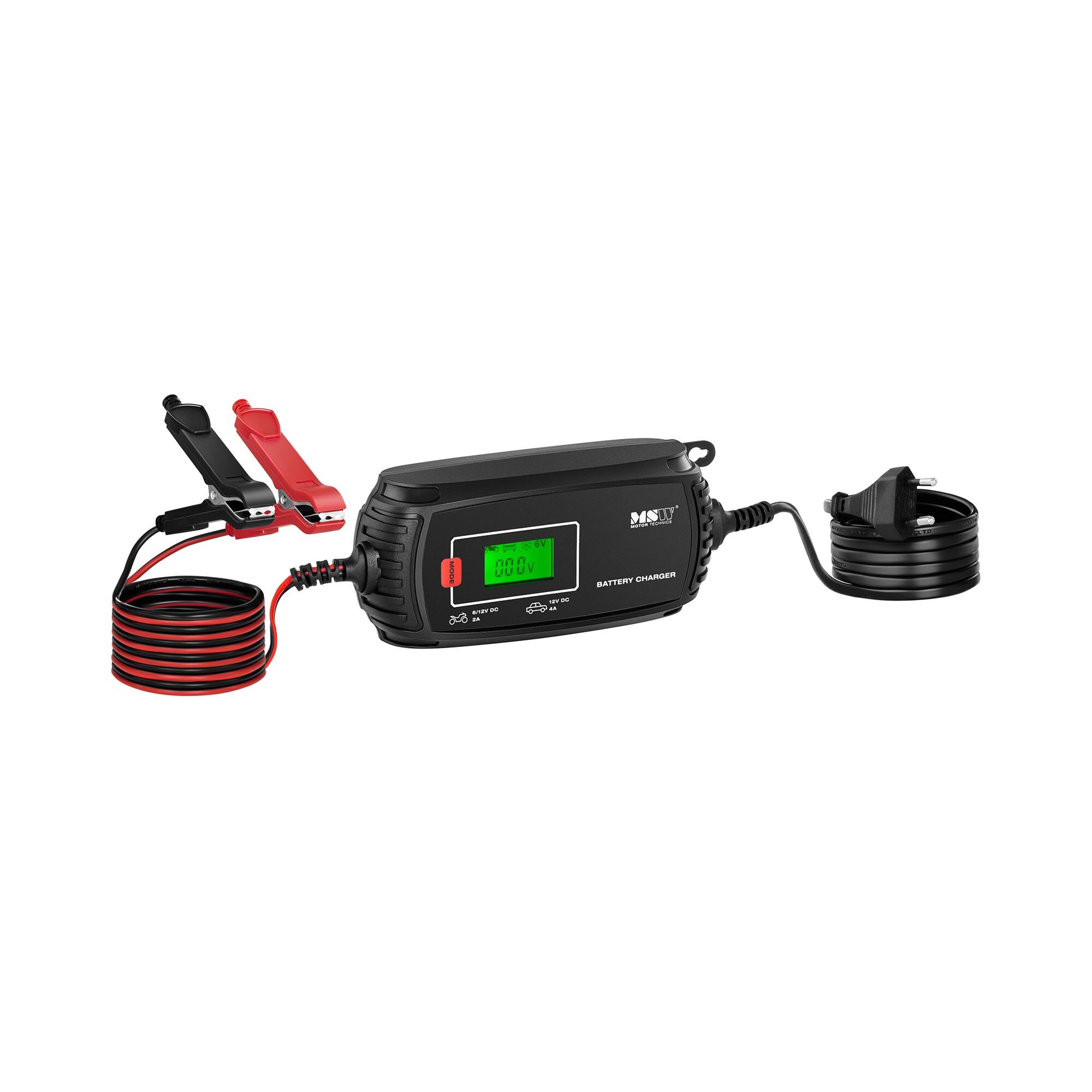 MSW Battery Maintenance Charger - 6/12 V - 2/4 A - 4 charging modes S-CHARGER-MI4A