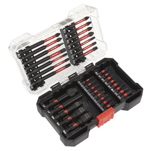 Sealey Premier Power Tool Bit Set 35pc Impact Grade