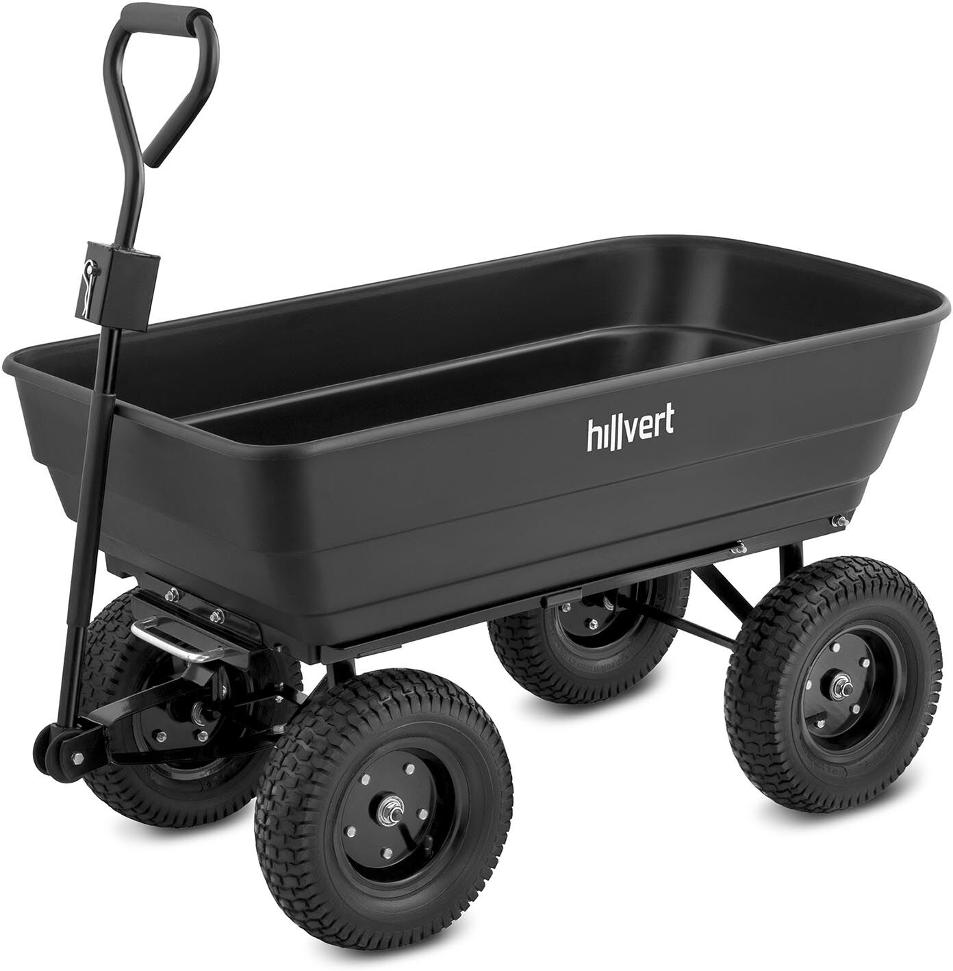 hillvert Gartenwagen - 350 kg - kippbar - 125 L