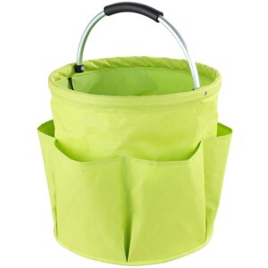 Maximex Gartensack, Aufbewahrungskorb mit 6 Taschen für Gartenwerkzeug grün