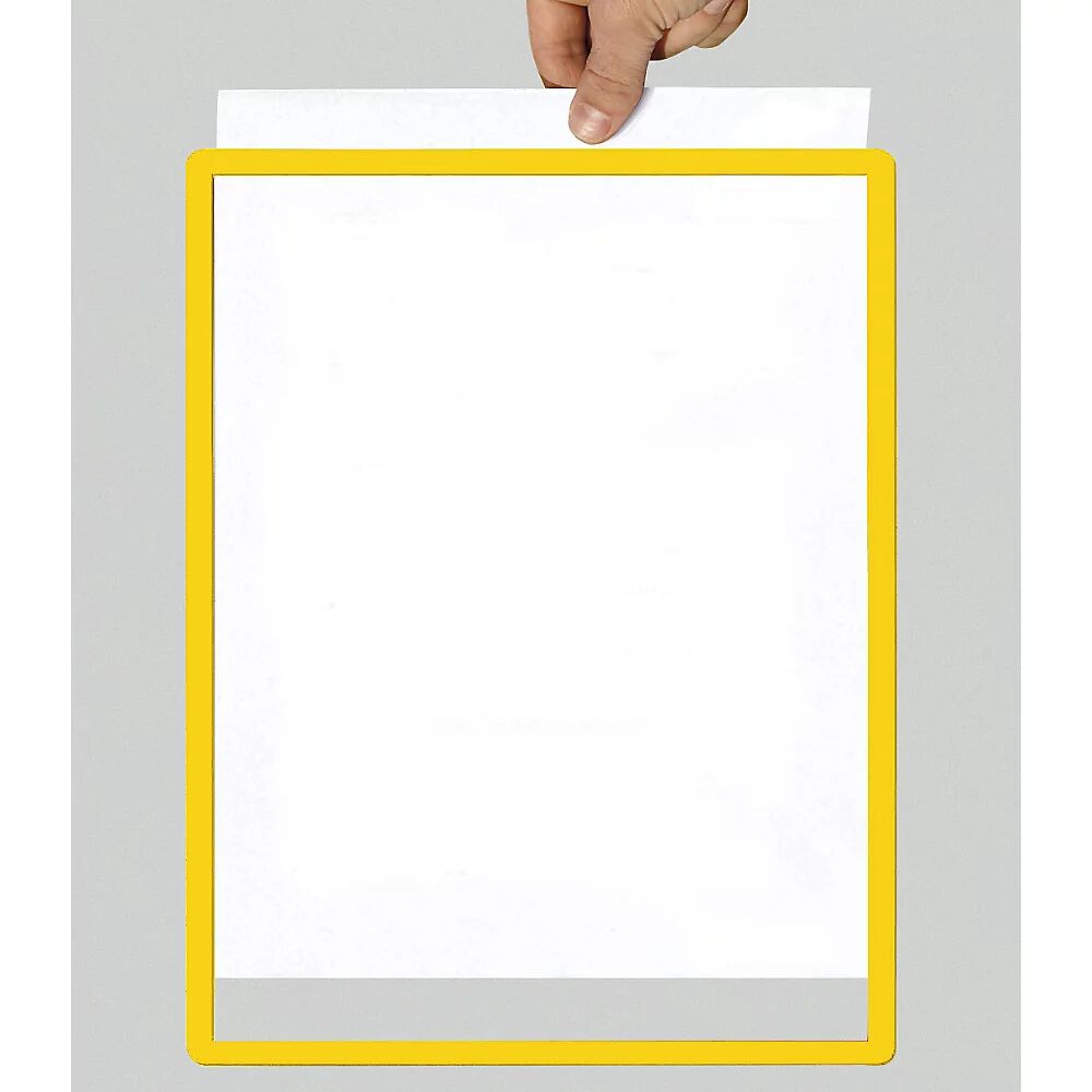 Rahmen mit Klarsichtfolie Papierformat A4, VE 10 Stk magnetisch, gelb