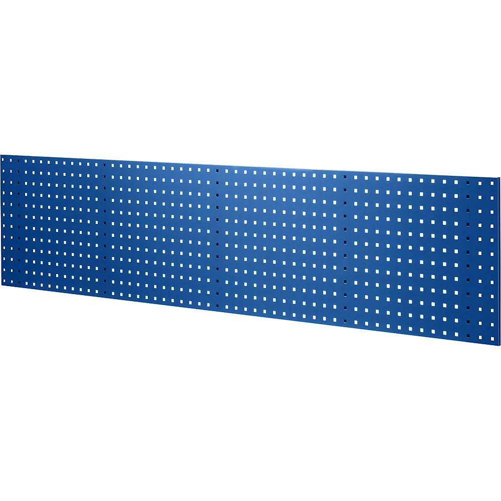 EUROKRAFTpro Stahlblechplatte mit Quadratlochung Länge 2019 mm enzianblau