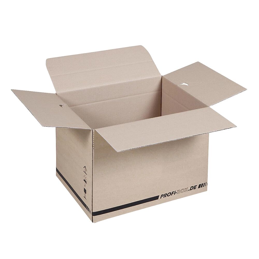 Profi-Boxen aus 1-welliger Pappe, FEFCO 0701 Innenmaße 384 x 284 x 284 mm, VE 50 Stk