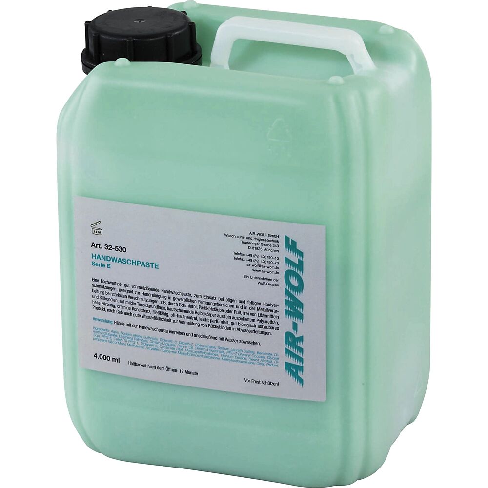 AIR-WOLF Handwaschpaste Serie E VE 2 Kanister à 4 l pH-hautneutral