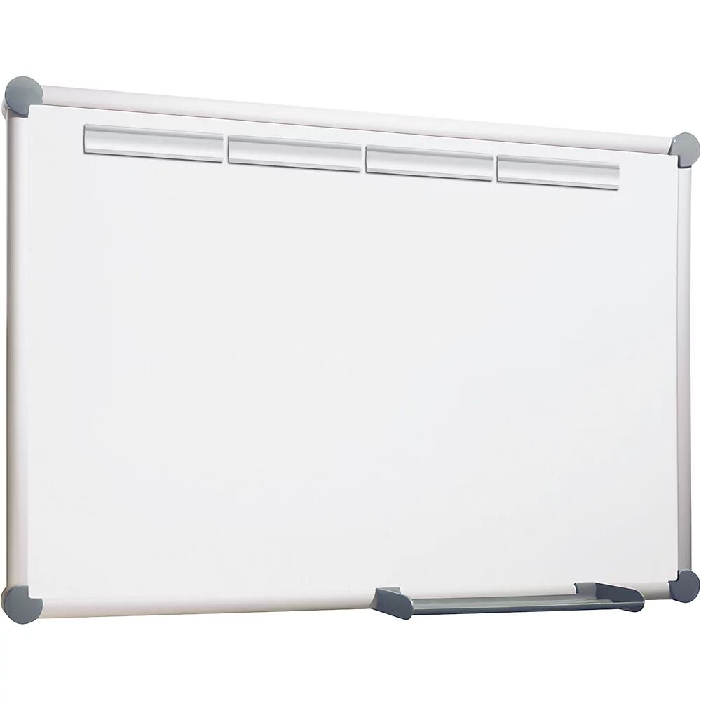 MAUL Whiteboard Komplett-Set Plus - Stahlblech, beschichtet BxH 1200 x 900 mm