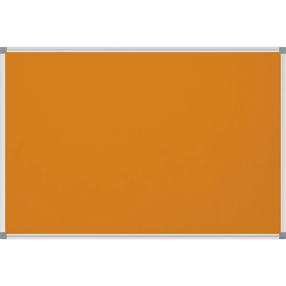 MAUL Pinnboard STANDARD stabil Textil, orange, BxH 1200 x 900 mm