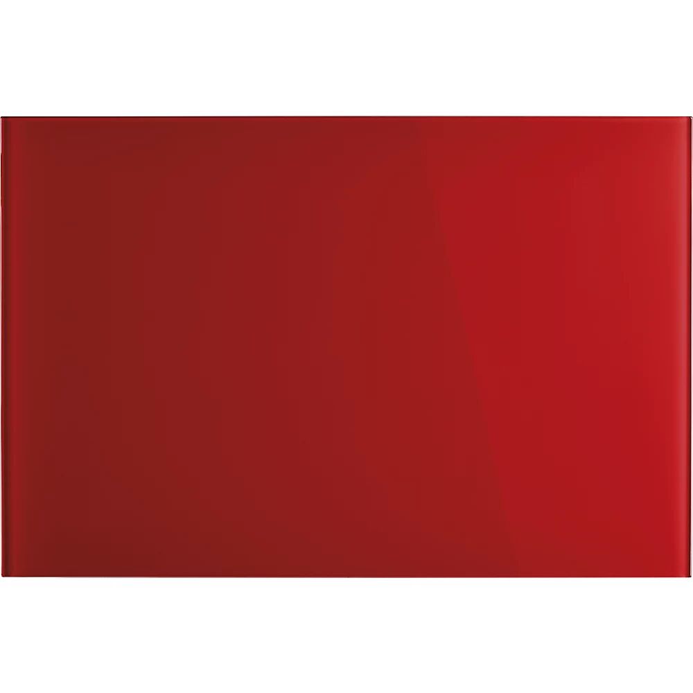 magnetoplan Design-Glasboard, magnetisch BxH 600 x 400 mm Farbe Intensivrot