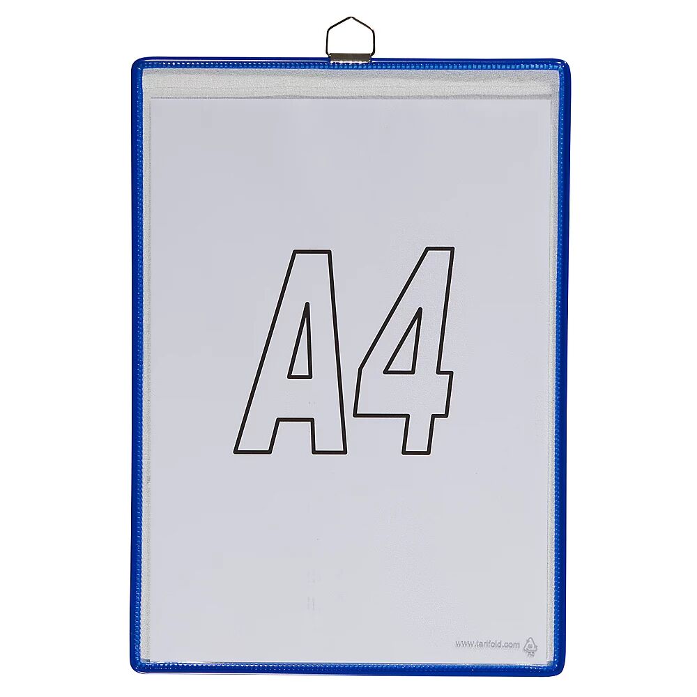 Tarifold Hänge-Klarsichttasche für Format DIN A4 blau, VE 10 Stk