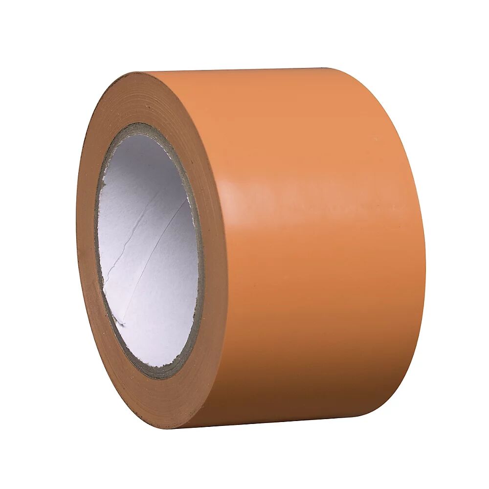 Bodenmarkierungsband aus Vinyl, einfarbig Breite 75 mm orange, VE 8 Rollen