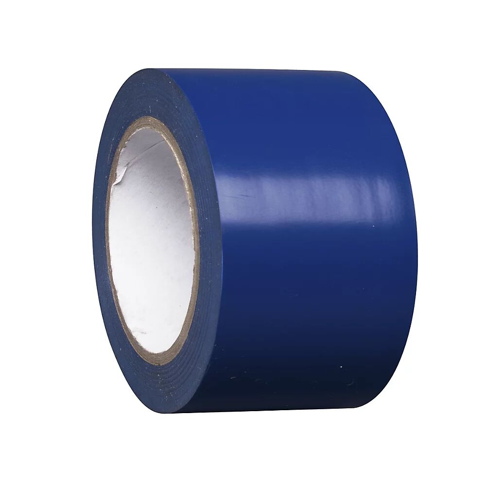 Bodenmarkierungsband aus Vinyl, einfarbig Breite 75 mm blau, VE 8 Rollen