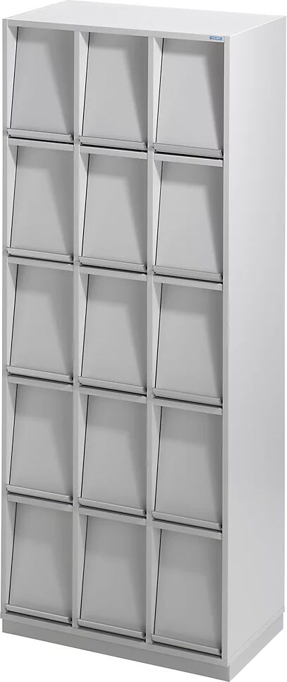 EUROKRAFTpro Klappenschrank mit 15 Klappen HxBxT 1864 x 755 x 420 mm