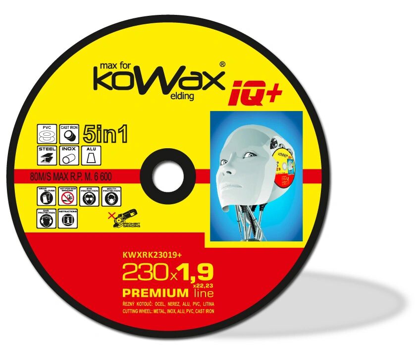 KOWAX Řezný kotouč KOWAX® IQ+ 5v1 230x1,9mm