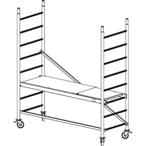 Krause Mobiles Alu-Gerüst ProTec 2,9 m