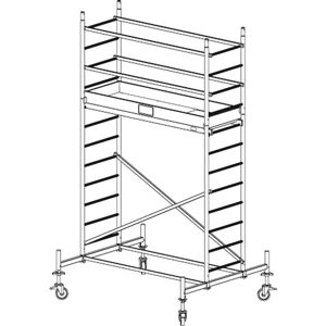 Krause Mobiles Alu-Gerüst ProTec 4,3 m