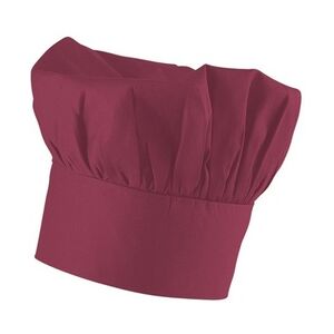 Exner 112 - Bistrokochmütze 9 cm hoch : bordeaux 65% Polyester 35%Baumwolle 220 g/m2