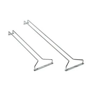 GLÄSERHALTER - SCHIENE - 68,5 Gesamtlänge - 14,5 Breit - 62,0 cm Lang - vermessingt