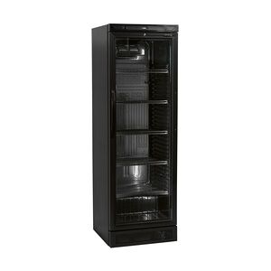 NordCap Gewerbekühlschrank KU 385 G BLACK mit Glastür mit Griff