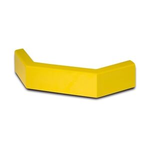 PROREGAL Eck-Rammschutz-Planke   Eckplanke für Außenecke   HxBxT 10x45x36cm   Kunststoffbeschichteter Stahl   Gelb