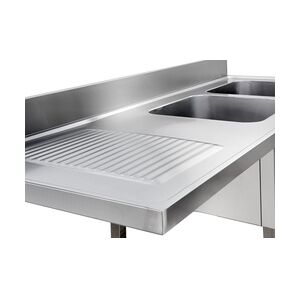 GastroHero Spülzentrum Basic 16x6 mit 2 Becken rechts