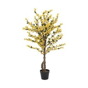 EUROPALMS Forsythienbaum mit 3 Stämmen, Kunstpflanze, gelb, 120cm