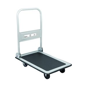 Metro Professional Plattformwagen / Transportwagen GD150,  83 cm x 73 cm x 47 cm, klappbar, bis 150 kg, ergonomischer Griff, silber / schwarz