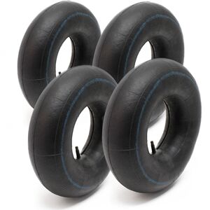 4x Standard Schlauch für Reifen Größe 3.50-8, bis 130 kg Traglast, mit geradem Ventil TR13 für Schubkarren, Sackkarren und E-Scooter - Wiltec