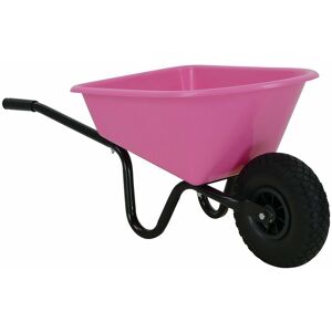 Fort - Kinderschubkarre Kinderkarre Schubkarre Gartenkarre Rosa 20 Liter