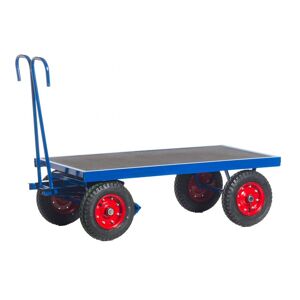 Rollcart - Handpritschenwagen ohne Bordwände 2000x1000mm Ladefläche 1500kg Tragkraft Vollgummi