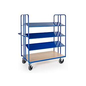 Rollcart Transportsysteme Kommissionierwagen mit 3 doppelseitigen 20°-Auflageebenen