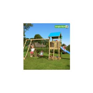 NSH Nordic Jungle Gym Castle legetårn komplet inkl. climb module xtra ekskl. rutschebane (804-280CB)