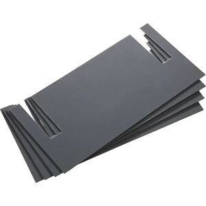 LISTA Placas niveladoras, PVC gris, UE 4 unid., 1 mm de grosor