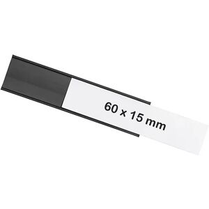 magnetoplan Perfil en U magnetoflex®, UE 30 unid., H x A 15 x 60 mm, negro