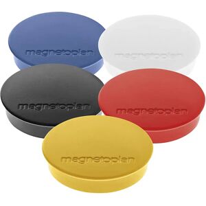 magnetoplan Imán DISCOFIX STANDARD, Ø 30 mm, UE 80 unid., de colores surtidos