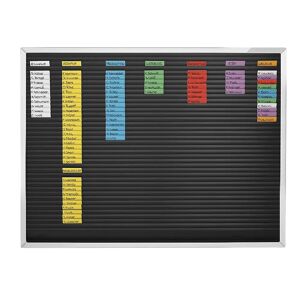 magnetoplan Panel para insertar tiras, 61 guías, A x H 960 x 774 mm