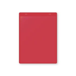 kaiserkraft Bolsas para documentos con lengüeta para colgar, DIN A5 vertical, UE 10 unid., rojo