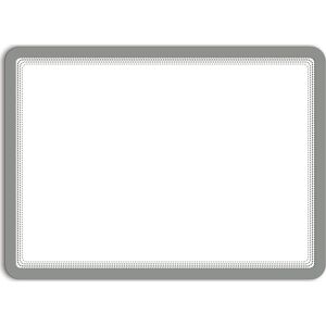 Tarifold Funda transparente de presentación DIN A4, con cierre magnético, autoadhesiva, en color plata, UE 2 unid.