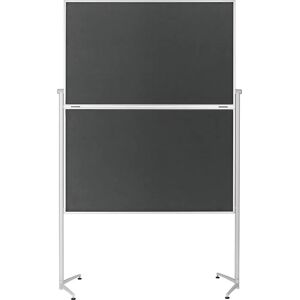 magnetoplan Panel para conferencias EVOLUTION plus, plegable, fieltro gris