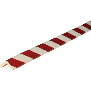 SHG Protección de esquinas Knuffi®, tipo H, corte individual, por m lin., en rojo y blanco