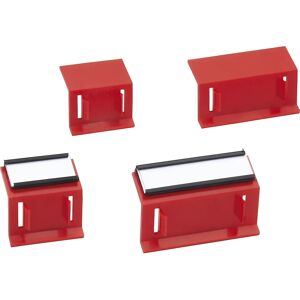 LISTA Pestaña rotulable, UE = 20 unid., para cajas insertables, UE = 20 unid., 152 etiquetas A x H 47 x 12 mm, rojas, para cajas insertables