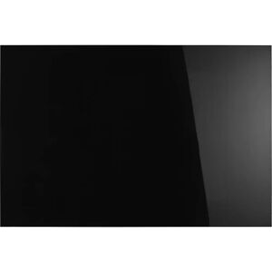 magnetoplan Panel de cristal de diseño, magnético, A x H 1500 x 1000 mm, color negro intenso