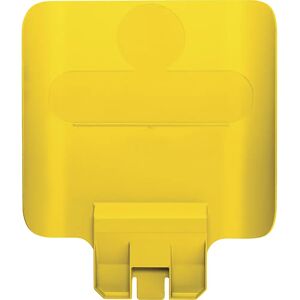 Rubbermaid Placa indicativa, H x A x P 298,45 x 44,45 x 361,95 mm, amarillo